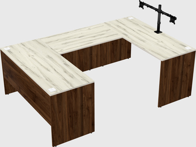 U-shaped desk