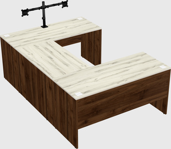 U-shaped desk