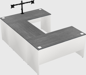 U-shaped desk