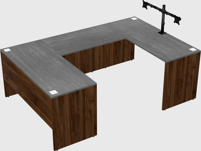 U-shaped desk