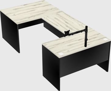 U-shaped desk