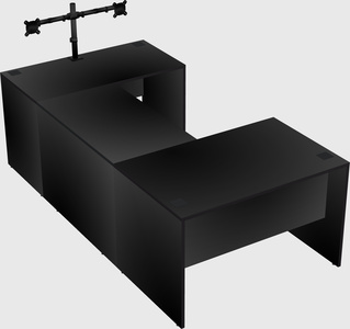 U-shaped desk