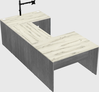 U-shaped desk