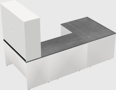 U-shaped desk