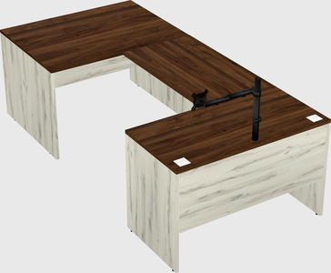 U-shaped desk