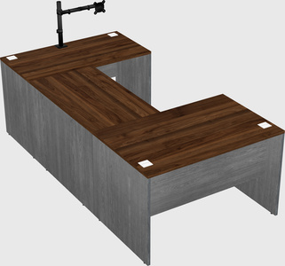U-shaped desk