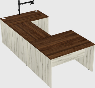 U-shaped desk