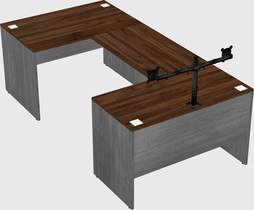 U-shaped desk