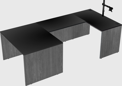 U-shaped desk