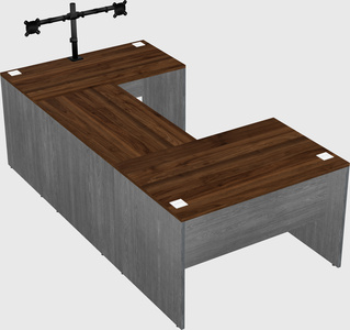 U-shaped desk
