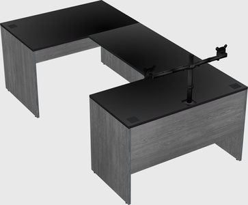 U-shaped desk
