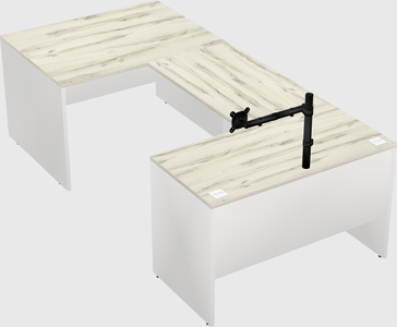 U-shaped desk