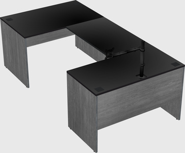 U-shaped desk