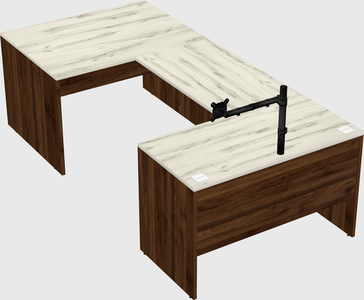 U-shaped desk