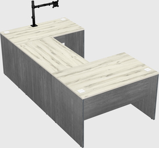 U-shaped desk