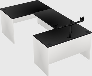 U-shaped desk
