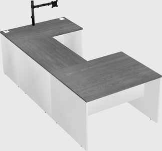 U-shaped desk
