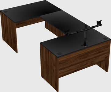 U-shaped desk