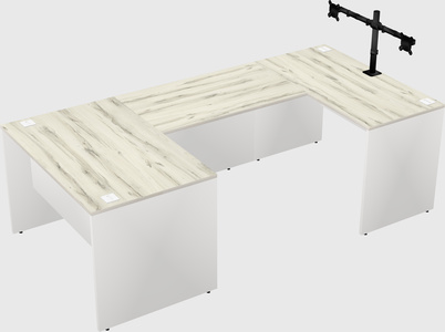 U-shaped desk