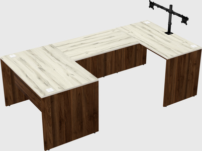 U-shaped desk