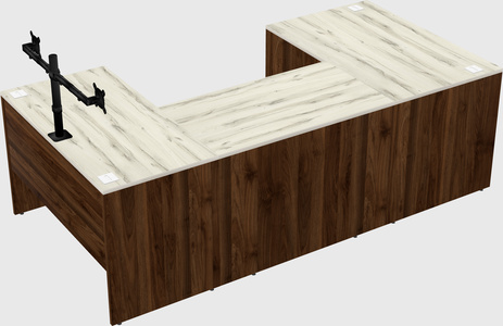 U-shaped desk