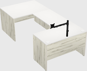 U-shaped desk
