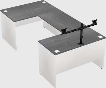 U-shaped desk