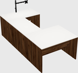 U-shaped desk