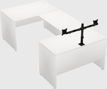 U-shaped desk