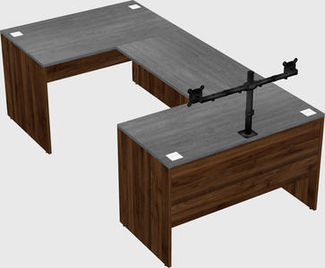 U-shaped desk