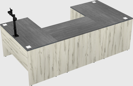 U-shaped desk