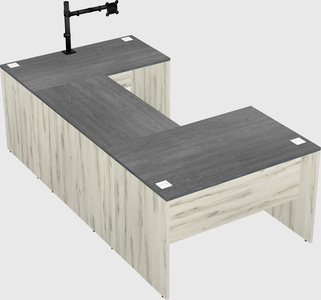 U-shaped desk