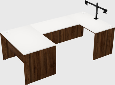 U-shaped desk