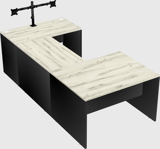 U-shaped desk