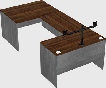 U-shaped desk