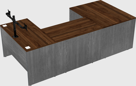 U-shaped desk