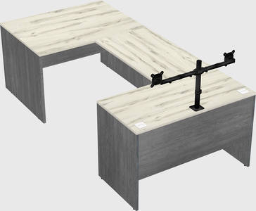 U-shaped desk