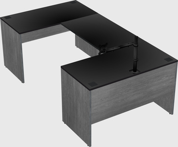U-shaped desk