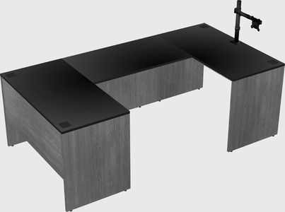 U-shaped desk