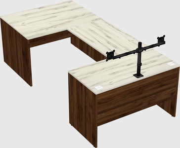 U-shaped desk