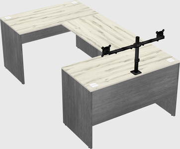 U-shaped desk