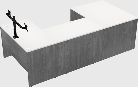 U-shaped desk