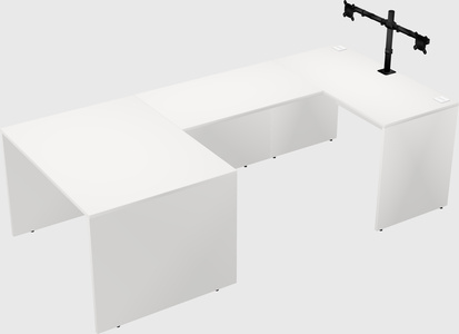 U-shaped desk