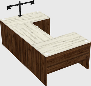 U-shaped desk