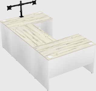 U-shaped desk