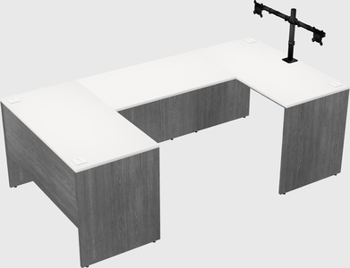U-shaped desk