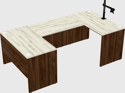 U-shaped desk