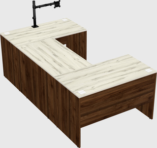 U-shaped desk