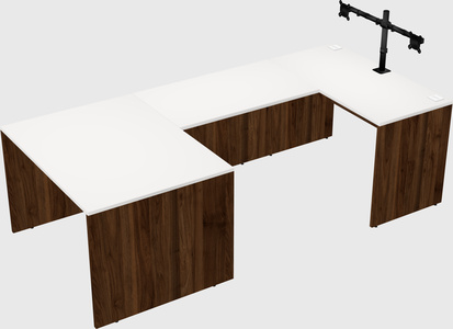 U-shaped desk