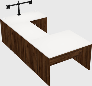 U-shaped desk